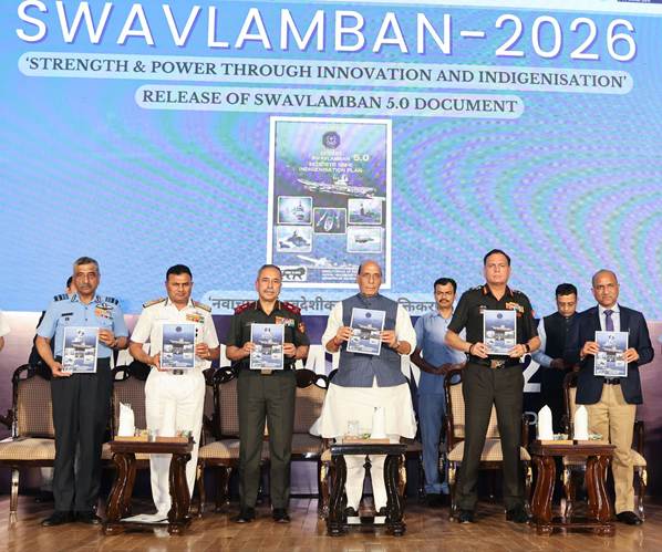 Defence Minister Calls for ‘Aatmanirbharta 2.0’ at Swavlamban 2026